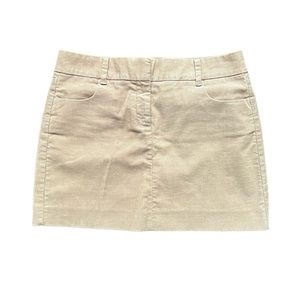 J. Crew Tan Corduroy Mini Casual Preppy Prep Skirt Coord School Uni Work EUC 6